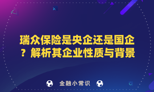 瑞众保险是央企还是国企？解析其企业性质与背景