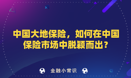 中国大地保险，如何在中国保险市场中脱颖而出？