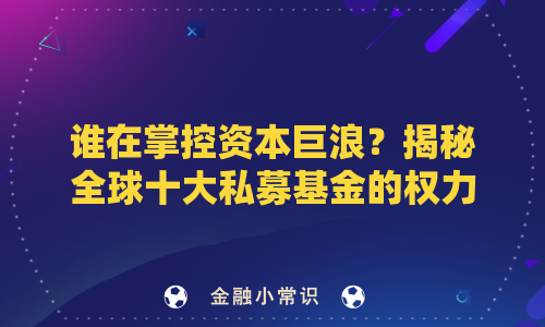 谁在掌控资本巨浪？揭秘全球十大私募基金的权力版图