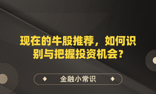 现在的牛股推荐，如何识别与把握投资机会？