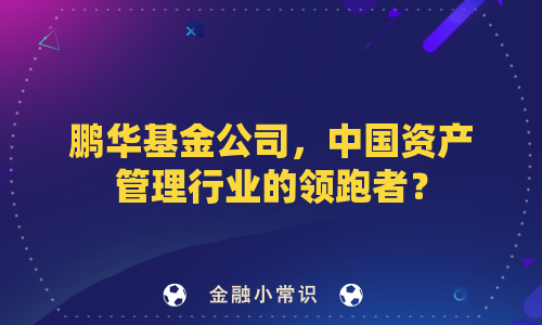 鹏华基金公司，中国资产管理行业的领跑者？