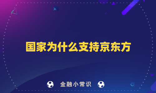 国家为什么支持京东方