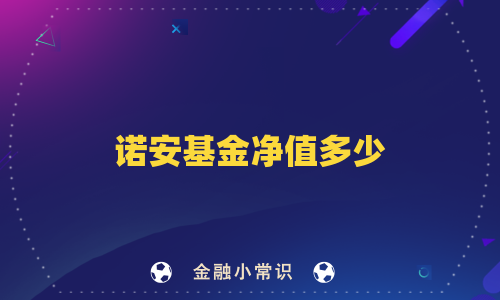 诺安基金净值多少
