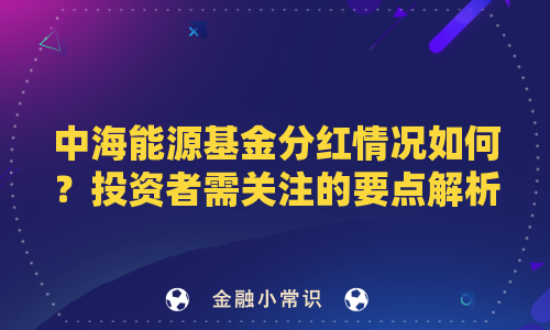 中海能源基金分红情况如何？投资者需关注的要点解析