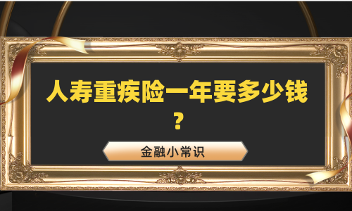 人寿重疾险一年要多少钱？