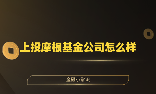 上投摩根基金公司怎么样