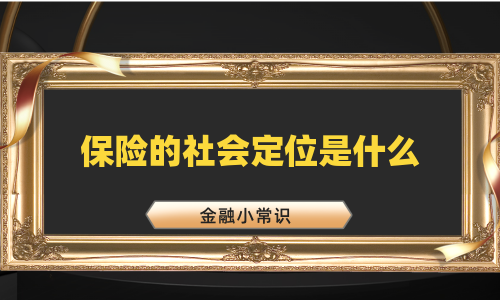 保险的社会定位是什么