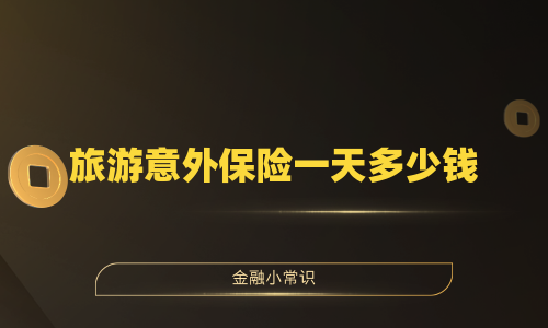旅游意外保险一天多少钱