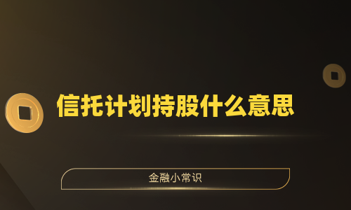 信托计划持股什么意思
