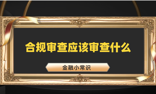 合规审查应该审查什么