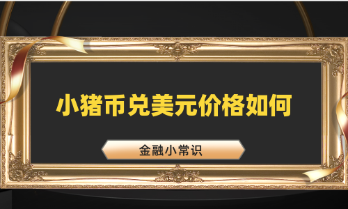 小猪币兑美元价格如何