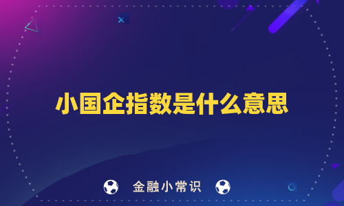 小国企指数是什么意思