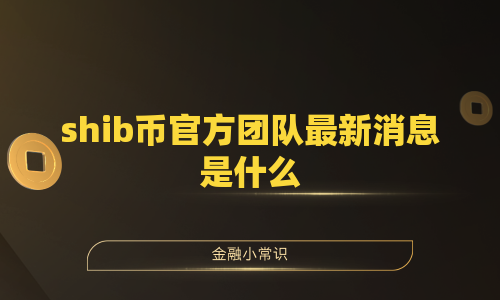 shib币官方团队最新消息是什么
