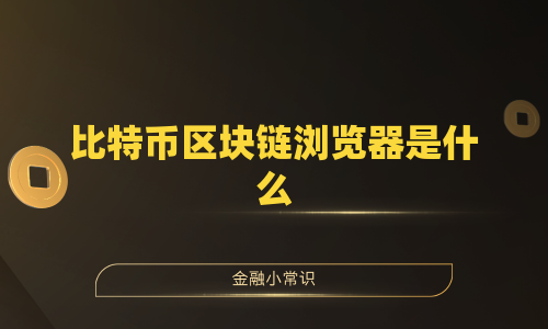 比特币区块链浏览器是什么