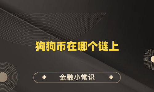 狗狗币在哪个链上