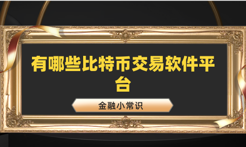 有哪些比特币交易软件平台