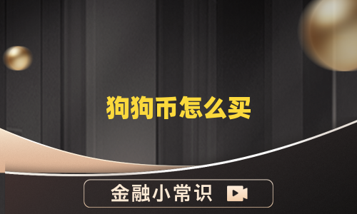狗狗币怎么买