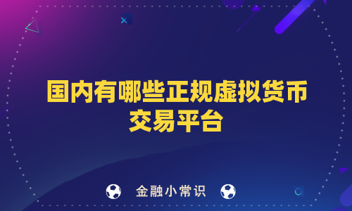 国内有哪些正规虚拟货币交易平台