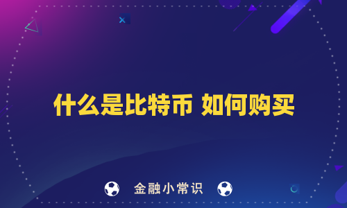 什么是比特币 如何购买