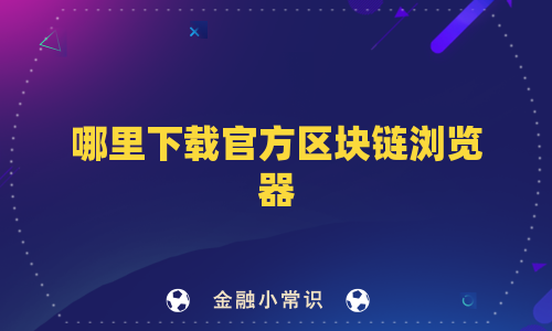 哪里下载官方区块链浏览器