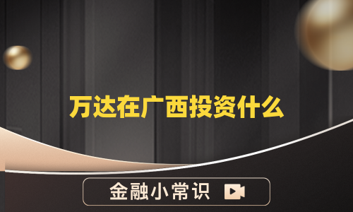 万达在广西投资什么