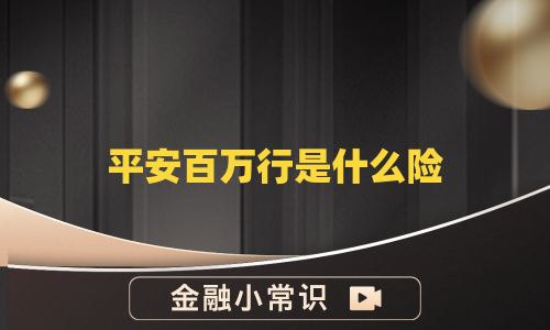 平安百万行是什么险