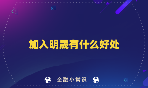 加入明晟有什么好处