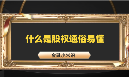什么是股权通俗易懂