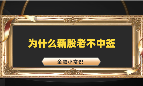 为什么新股老不中签