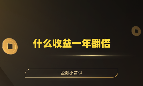 什么收益一年翻倍