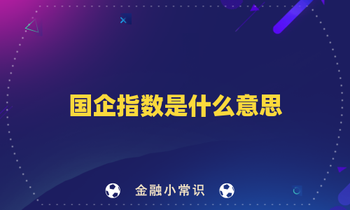 国企指数是什么意思